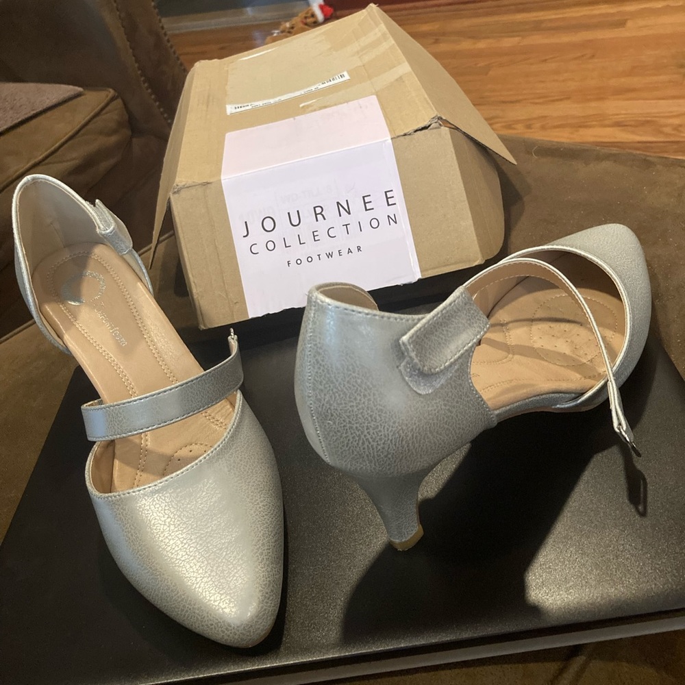 silver heels